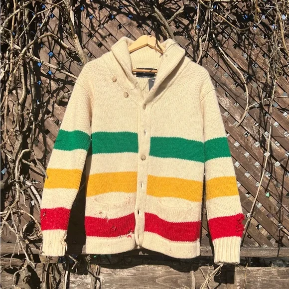 Rare Vintage Polo Ralph Lauren Hudson Bay Knit Sweater - Picture 1 of 14